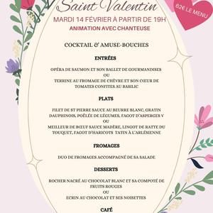 menu saint valentin abbaye des guillemins