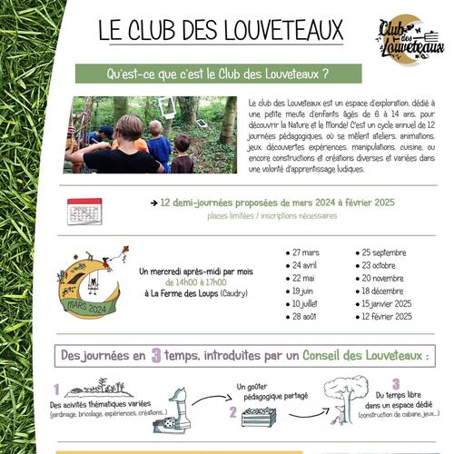 Le club des louveteaux Du 24/4/2024 au 12/2/2025