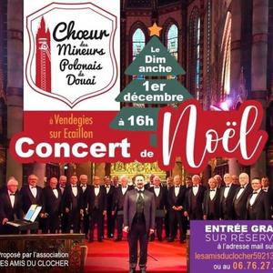 Concert de Noel Vendegies sur ecaillon 1er decembr