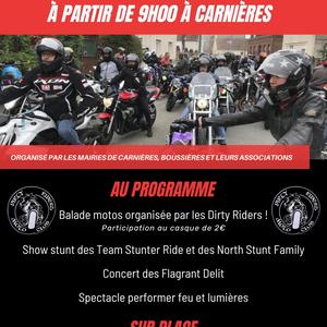 Rassemblement motos carnieres 14 septembre 2025
