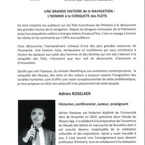 Conférence "Une grande histoire de la navigation :