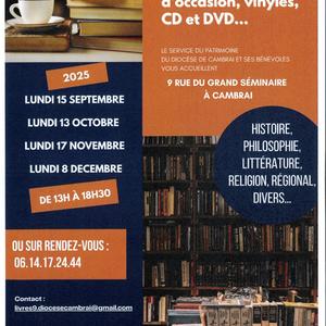 vente livres, CD 2025