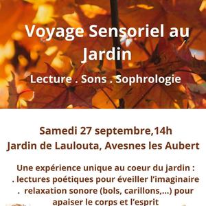 voyage sensoriel au jardin de Laulouta - 27 septem