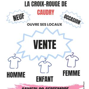 Vente croix rouge caudry 20 septembre 2025