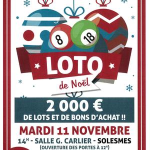loto de noël à Solesmes