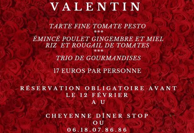 Saint Valentin Cheyenne dinner stop