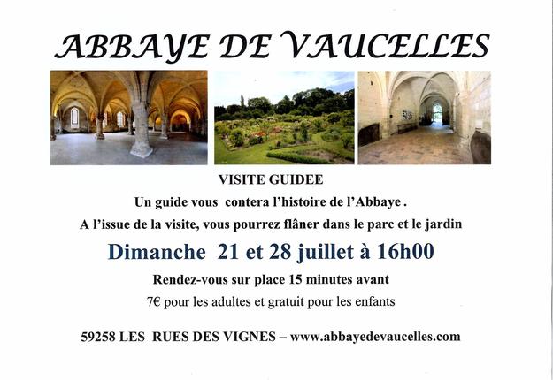 Visite guidée à l'Abbaye de Vaucelles